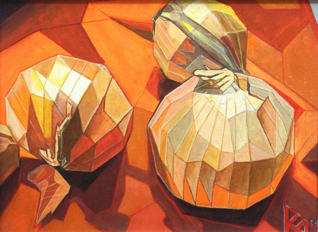 Картина Дерун Катя "Лук" . Для аукциона «Октябрины-23»